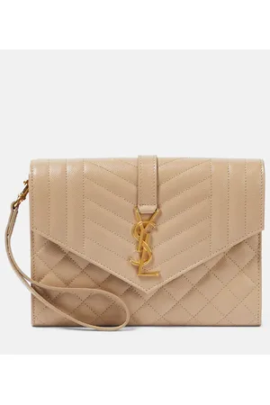 Saint Laurent Clutch Envelope aus Leder