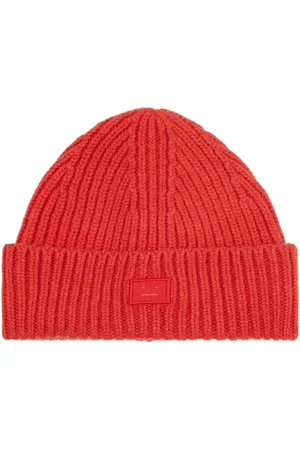 Acne Studios Beanie Face aus Wolle