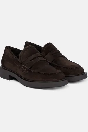 Gianvito Rossi Loafers Harris aus Veloursleder