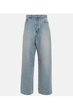 Balenciaga Mid-Rise Wide-Leg Jeans