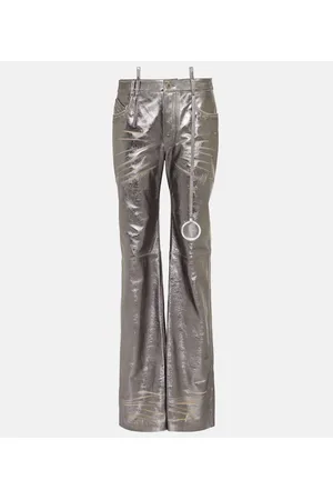 The Attico Gerade Hose aus -Leder