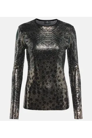 Etro Besticktes Top aus Jersey
