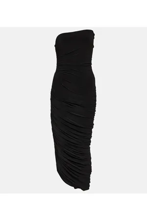 Norma Kamali Midikleid Diana aus Jersey