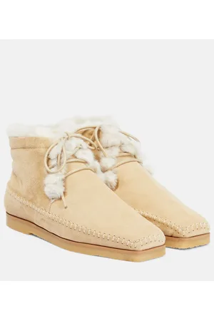 Totême Ankle Boots aus Veloursleder