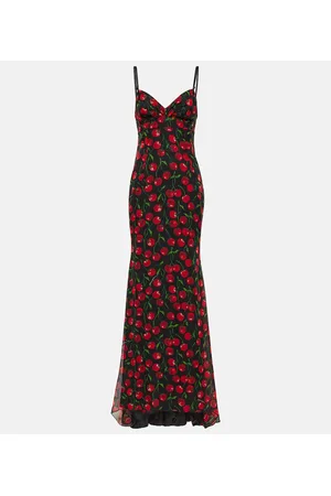 Dolce & Gabbana Bedruckte Robe aus Seidenchiffon