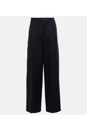 Chloé Chloé Weite Hose aus Leinen-Drill