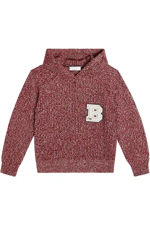 Brunello Cucinelli Hoodie aus Wolle, Kaschmir und Seide
