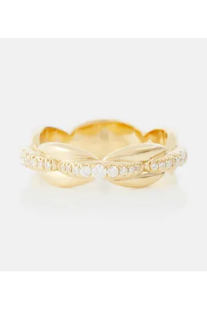 Melissa Kaye Ring Ada aus 18kt Gelbgold mit Diamanten