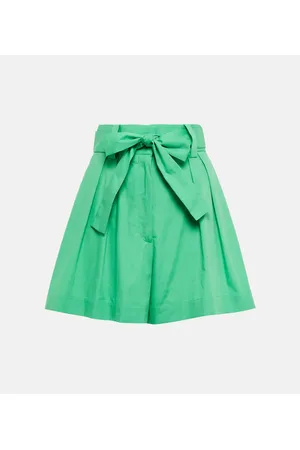 Oscar de la Renta High-Rise Shorts aus Baumwolle