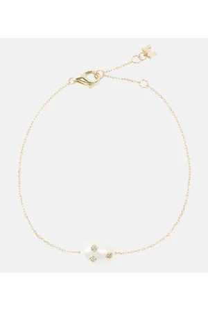 Mateo Armband aus 14kt Gelbgold mit Diamanten und Barockperle