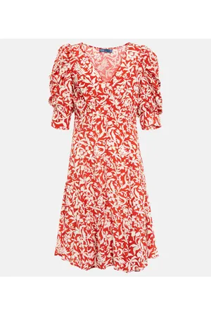 Ralph Lauren Bedrucktes Minikleid aus Crêpe