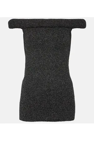 Totême Off-Shoulder-Top aus Strick