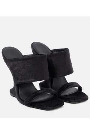 Rick Owens Wedge-Sandalen Cantilever aus Veloursleder