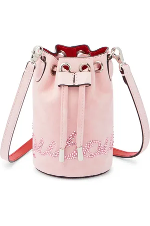 Christian Louboutin Verzierte Tasche Marie Jane aus Veloursleder
