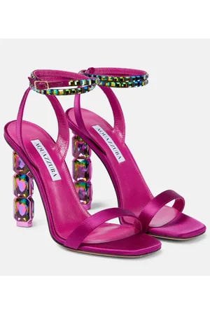 Aquazzura Verzierte Sandalen Aura aus Satin