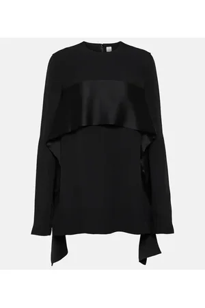 Totême Top aus Crêpe mit Satin
