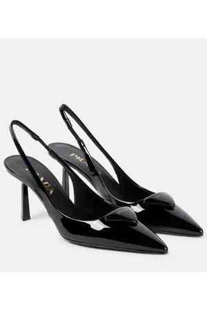 Prada Slingback-Pumps aus Lackleder
