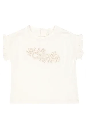 Chloé Chloé Kids Baby T-Shirt aus Baumwoll-Jersey