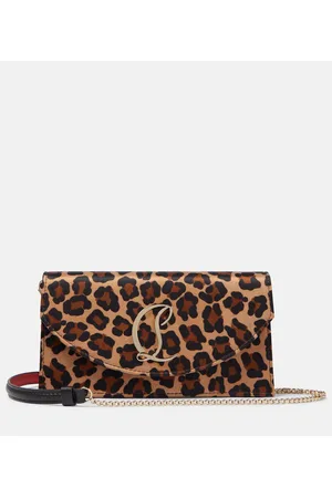 Christian Louboutin Bedruckte Clutch Loubi54 aus Satin