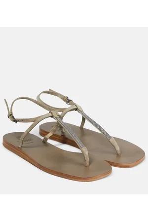 Brunello Cucinelli Sandalen aus Veloursleder