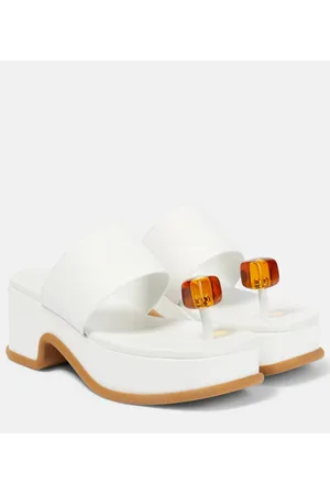 DRIES VAN NOTEN Plateausandalen aus Leder