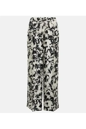 Max Mara Weite Hose Fiordo aus Seide