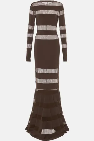 Norma Kamali Robe mit Mesh