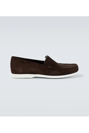 Manolo Blahnik Slip-Ons Monaco aus Veloursleder