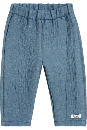 Donsje Baby Hose Sini aus einem Baumwollgemisch