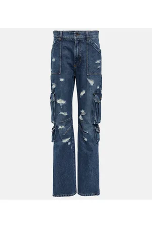 Dolce & Gabbana High-Rise Cargohose aus Denim