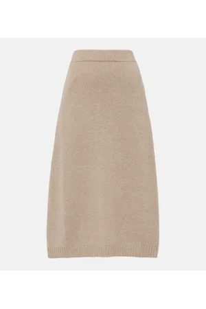 Brunello Cucinelli Midirock aus Wolle, Kaschmir und Seide