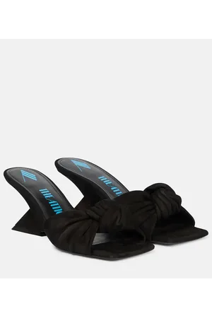 The Attico Pantoletten Duse aus Veloursleder