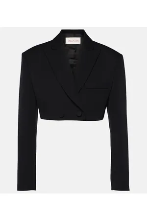 VALENTINO Cropped-Blazer aus Grisaille
