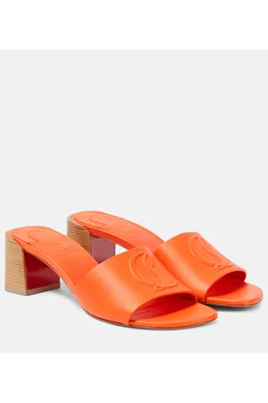 Christian Louboutin Pantoletten So CL 55 aus Leder