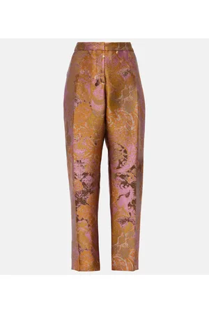 DRIES VAN NOTEN Mid-Rise-Hose aus Jacquard