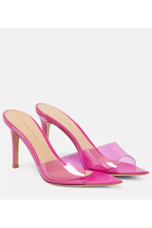 Gianvito Rossi Pantoletten Elle 85 mit Leder