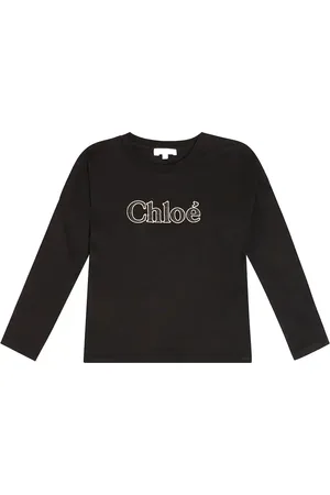 Chloé Chloé Kids Longsleeve aus Baumwoll-Jersey