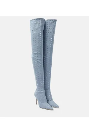 PARIS TEXAS Overknee-Stiefel Holly Mama aus Denim