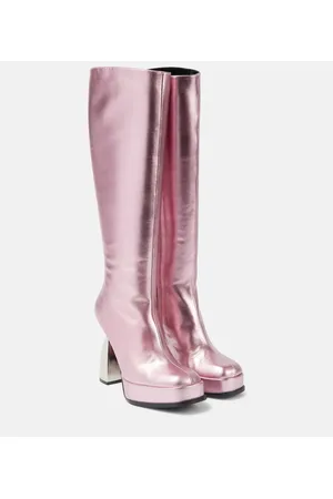 NODALETO Stiefel Angel aus Metallic-Leder