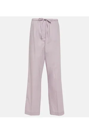 Totême High-Rise-Hose aus einem Baumwollgemisch