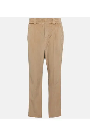 Brunello Cucinelli Mid-Rise Straight Fit Hose aus Cord