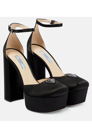 Prada Plateau-Pumps aus Satin