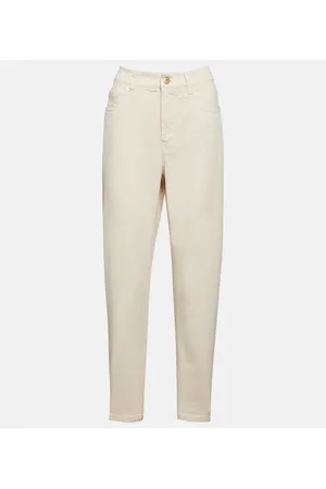 Brunello Cucinelli High-Rise-Hose aus Baumwolle