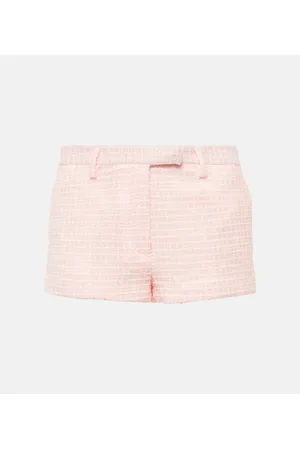 Alessandra Rich Shorts aus Tweed mit Pailletten