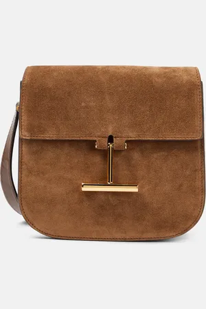 Tom Ford Schultertasche Tara Mini aus Veloursledr