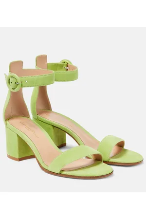 Gianvito Rossi Sandalen Versilia 60 aus Veloursleder