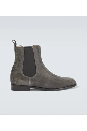 Manolo Blahnik Chelsea Boots Delsa aus Veloursleder