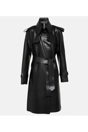 Norma Kamali Trenchcoat aus Lederimitat