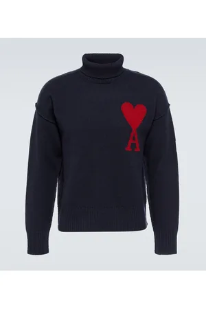 Ami Rollkragenpullover Ami de Cœur aus Schurwolle