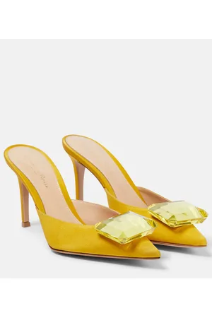 Gianvito Rossi Verzierte Mules Jaipur 85 aus Satin